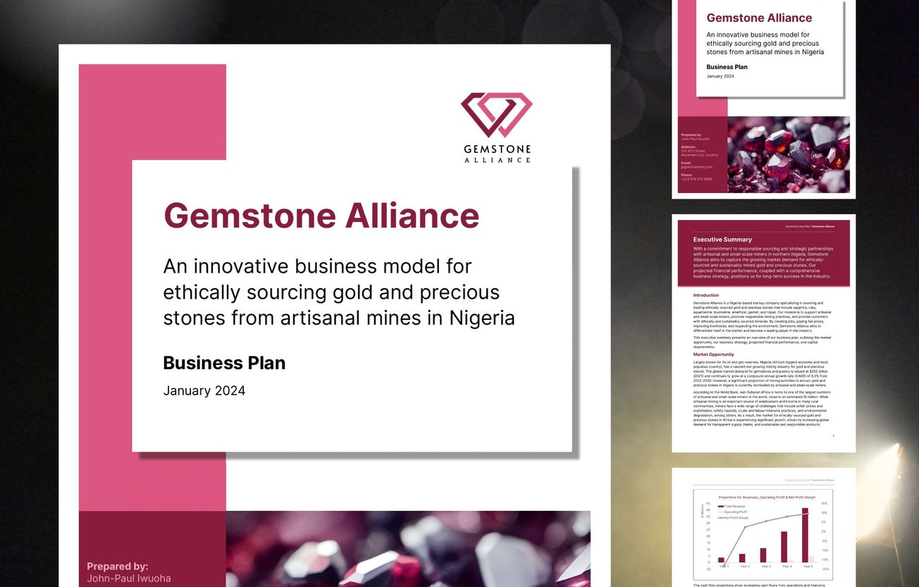 Mining Business Plan: Gemstone Alliance